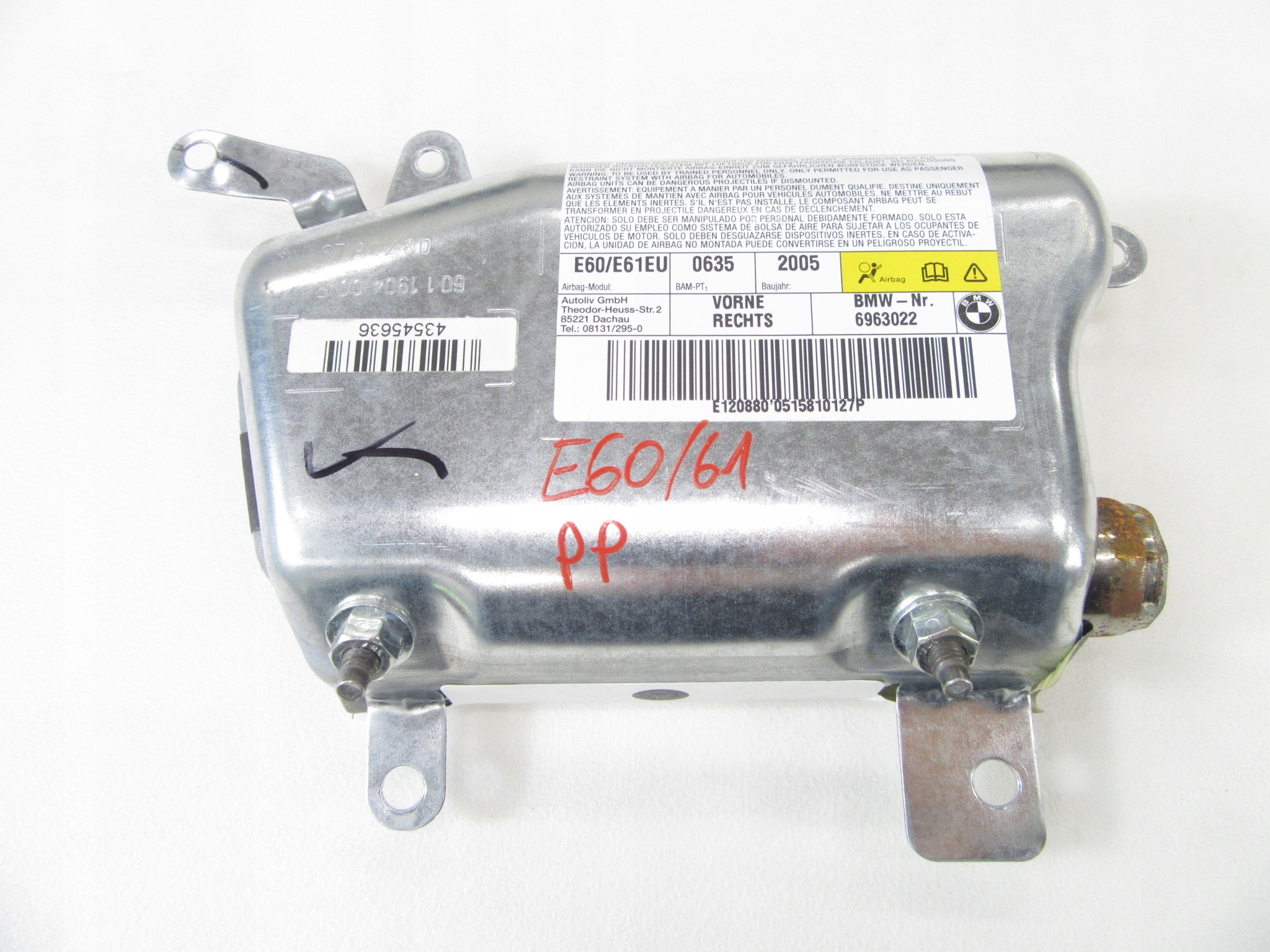 Airbag Droite Droit Avant BMW e60 e61 Berline KOMBI