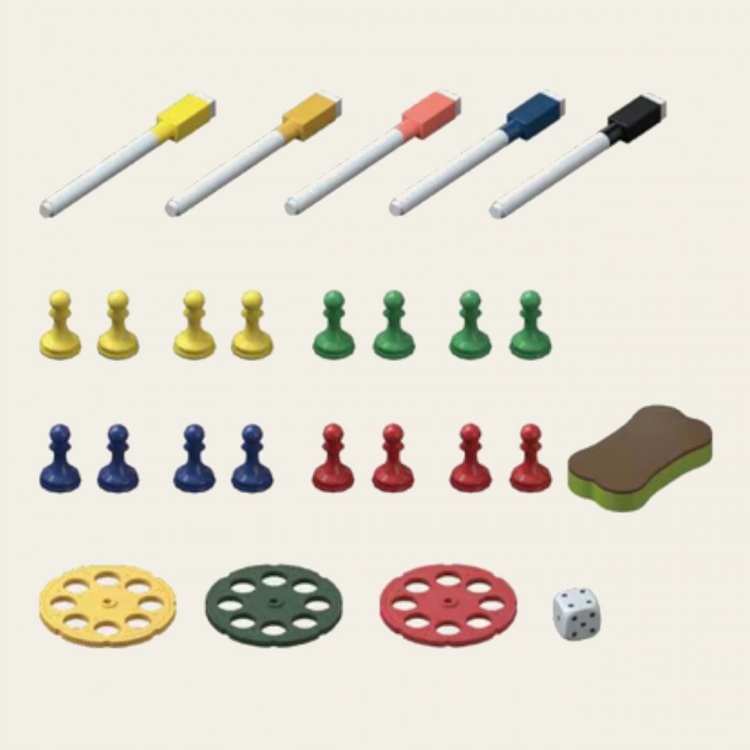 Projektor do rysowania dinozaur T-rex gra chińczyk 43Z Wysokość produktu 35 cm