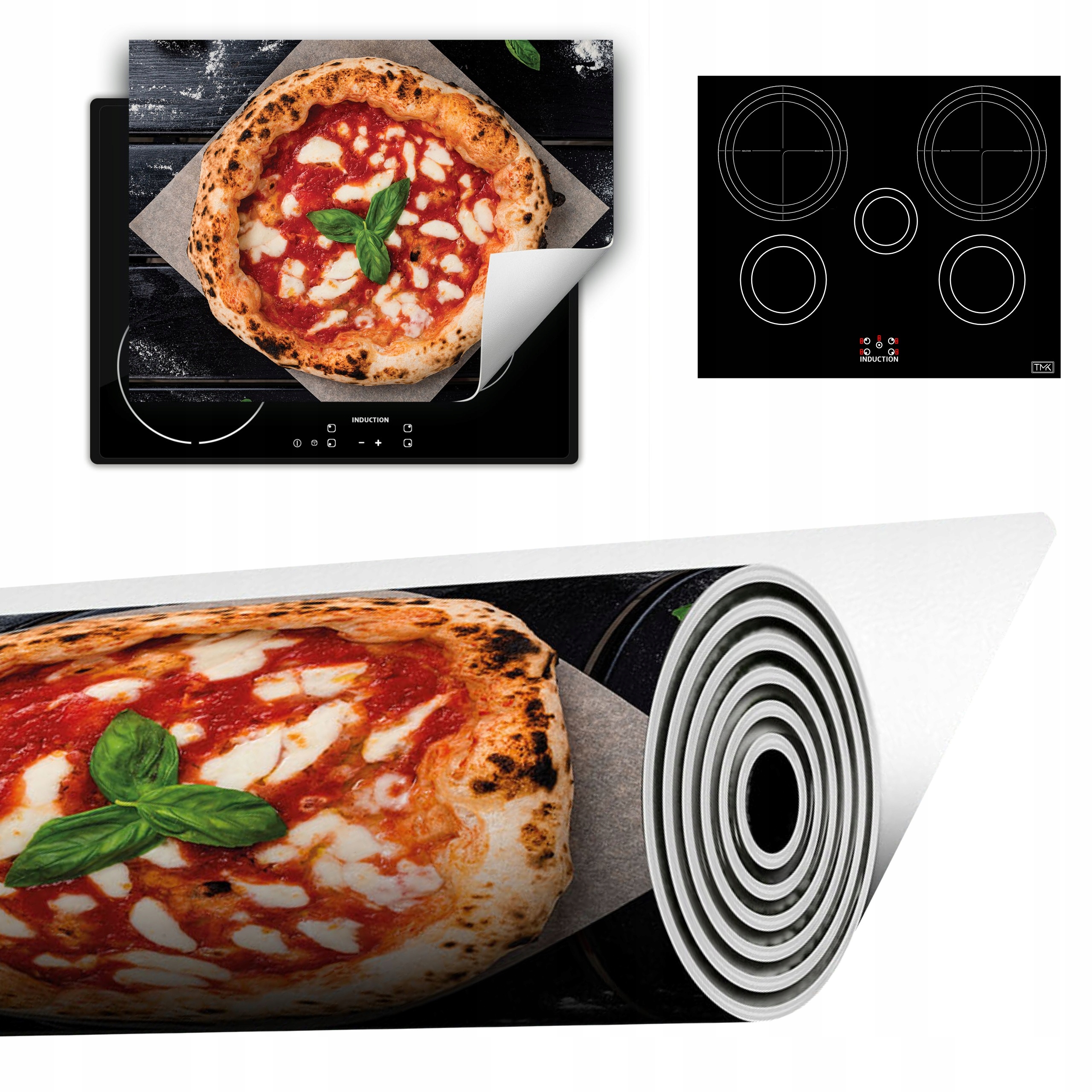 Vinylová Podložka Do Kuchyně Více Místa 70x52 Pizza dřevo