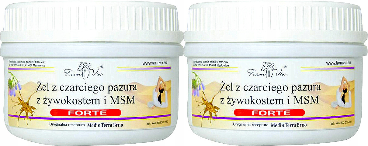 

Żel 'forte' Czarci Pazur z Żywokostem i Msm 700ml+
