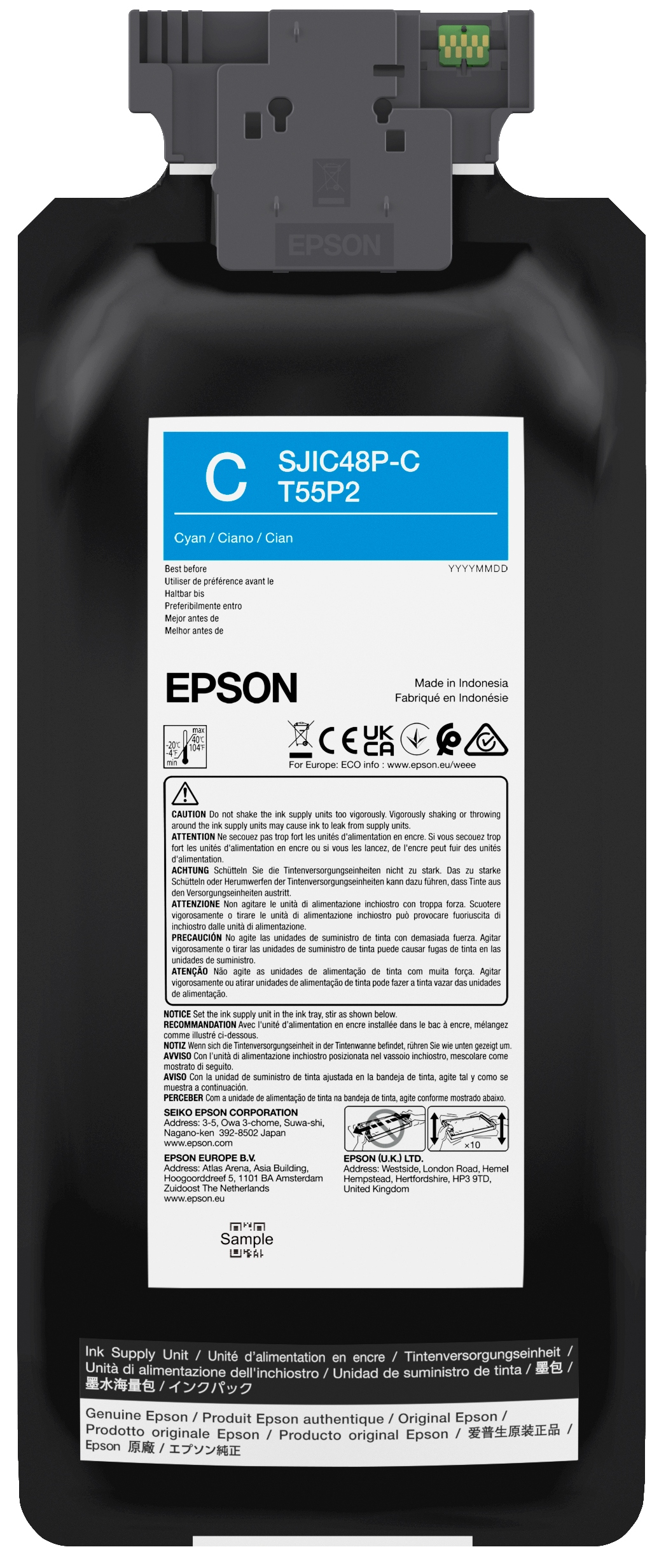 Atrament Epson SJIC48P C C13T55P240 modrý (cyan)
