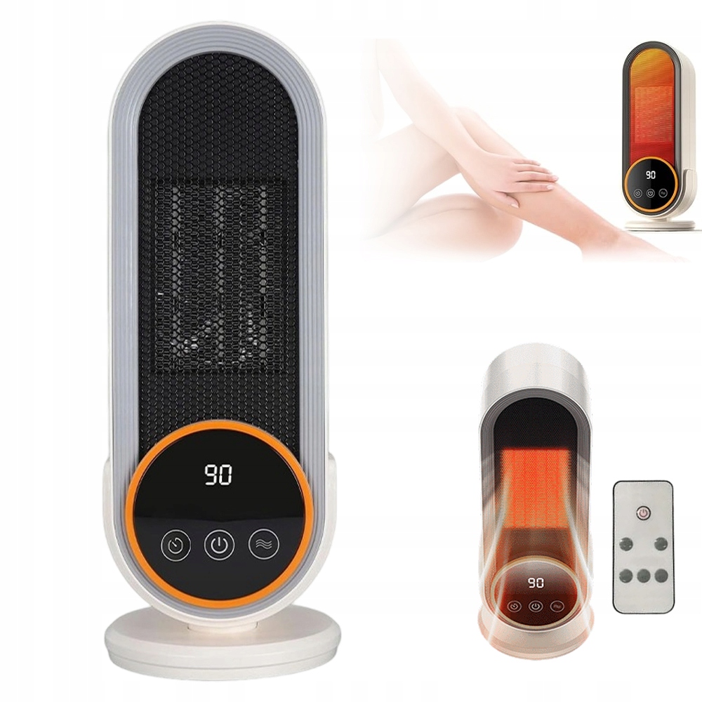 ohřívač 1200 W s funkcí časovače 30/60/90 min a dotykovým displejem