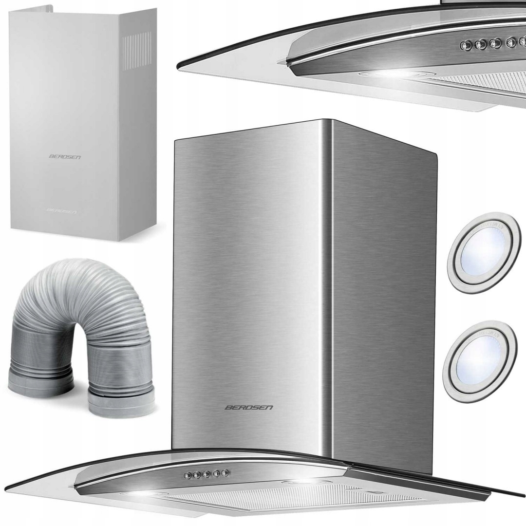 Okap Kuchenny Kominowy 60 CM Berdsen BT-202