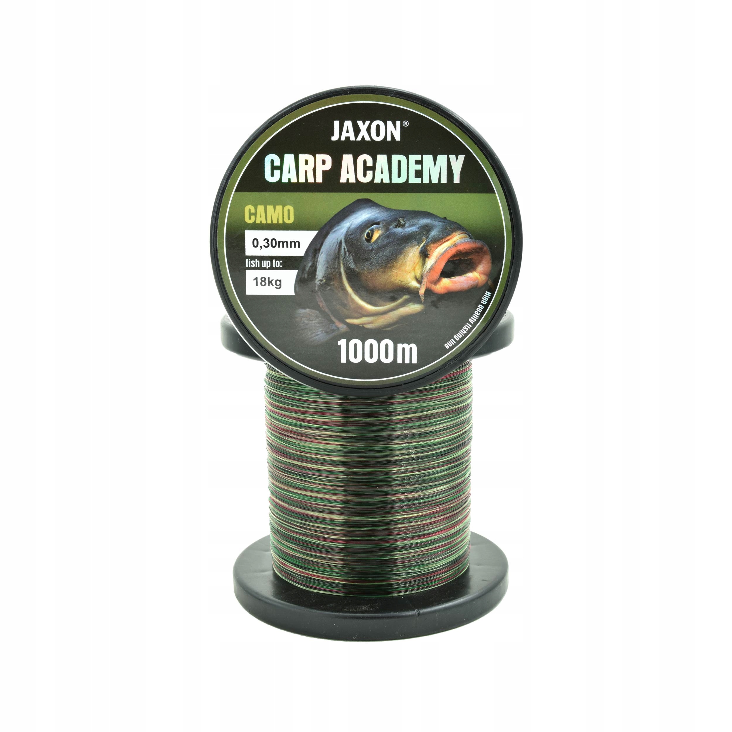 Żyłka karpiowa Jaxon Carp Academy Camo 0.30mm 1000m 18kg na trudne łowiska