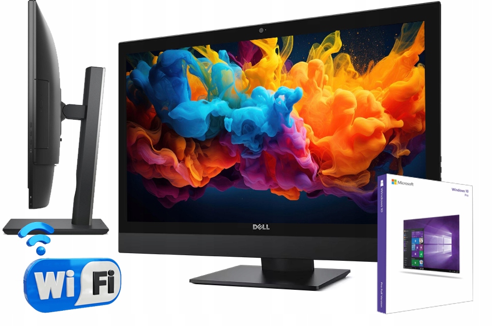 Komputer DELL 7450 AIO 24' i3 16/600GB SSD FullHD IPS W10 Wi-Fi biuro dom