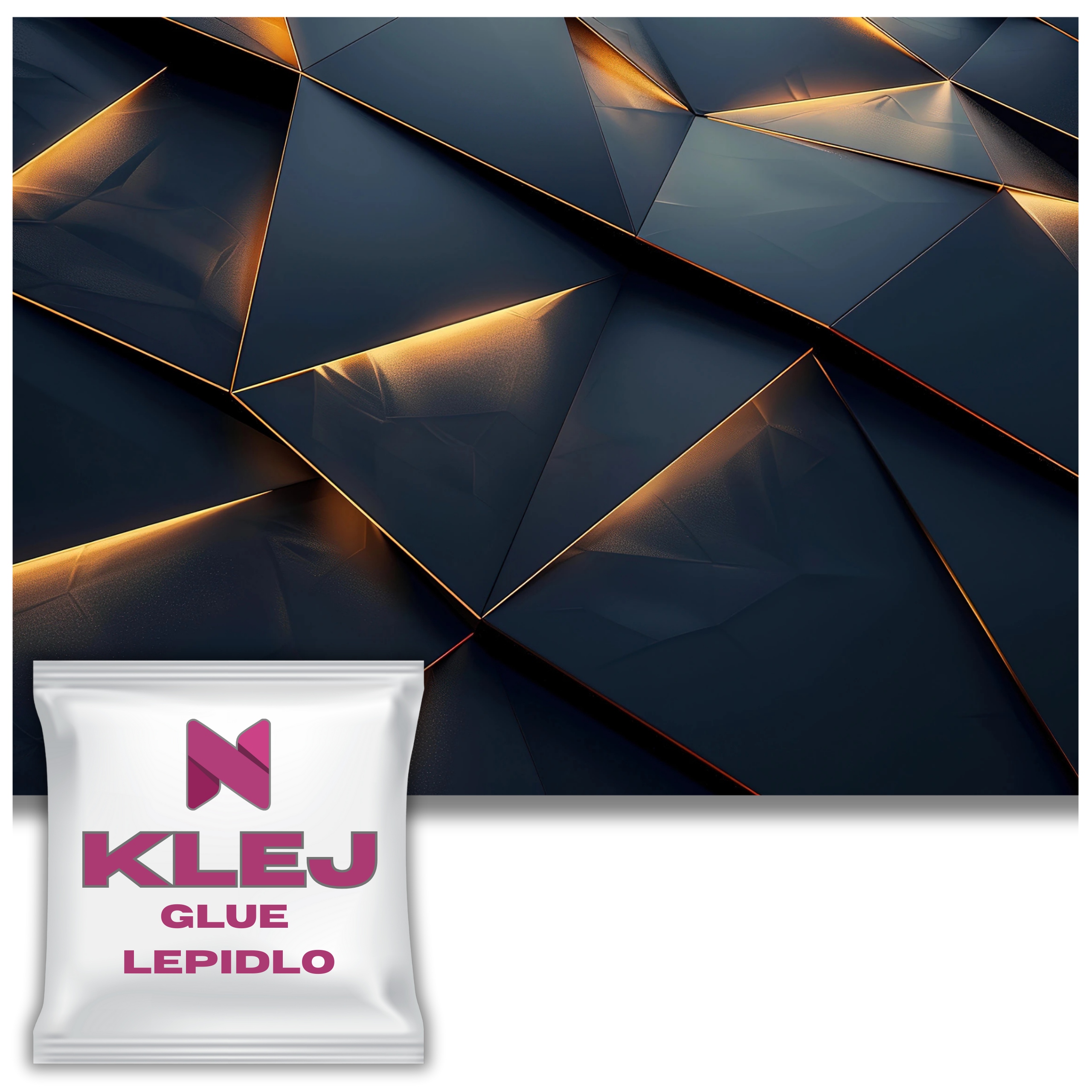 Moderní 3D fototapeta do obývacího pokoje Zlato Černá Industriální Loft 260x390
