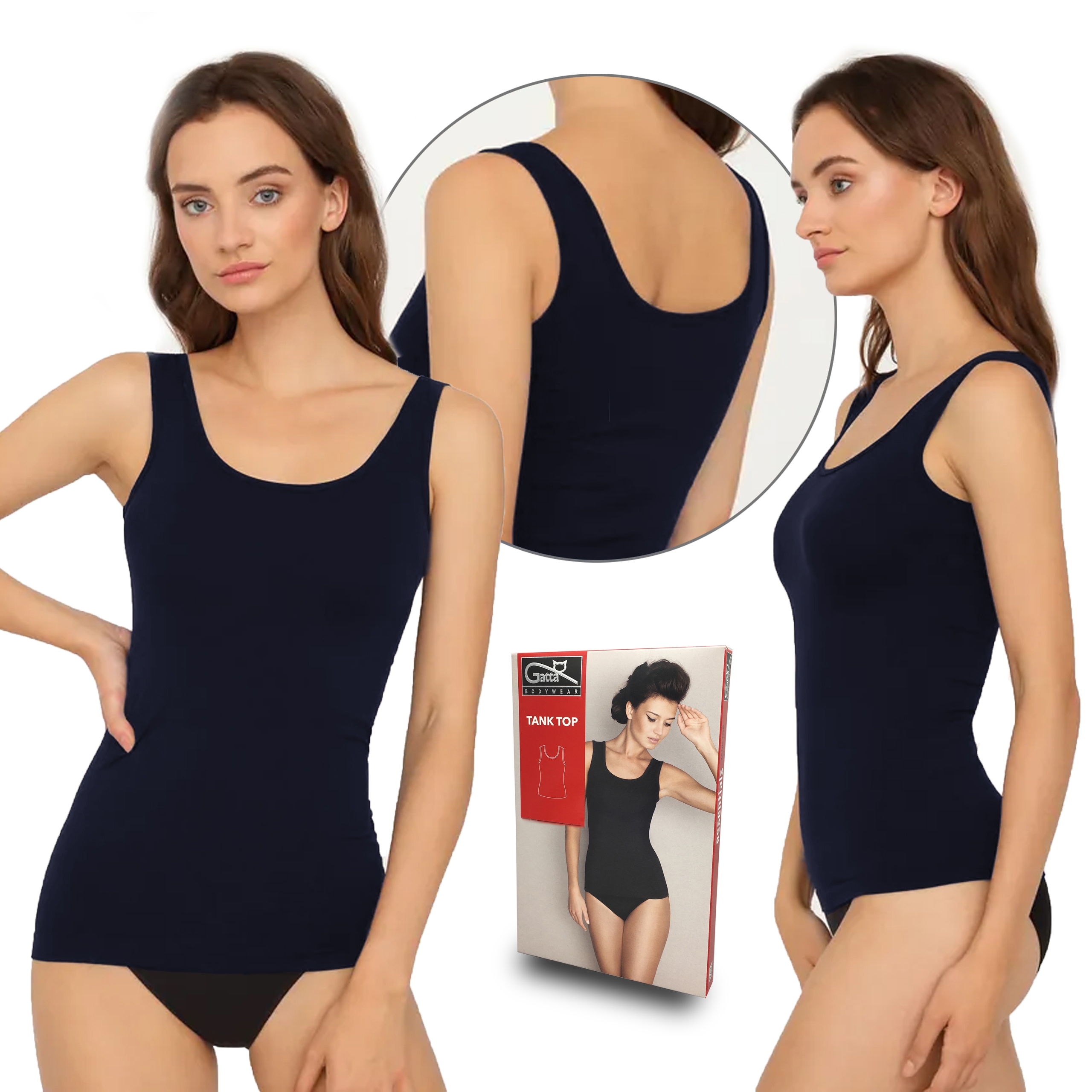 

Koszulka ramiączko Gatta Tank Top, deep navy, S