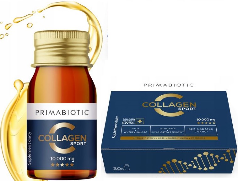 Primabiotic owocowa ekspresowa Collagen gold Sport kolagen do picia 30but
