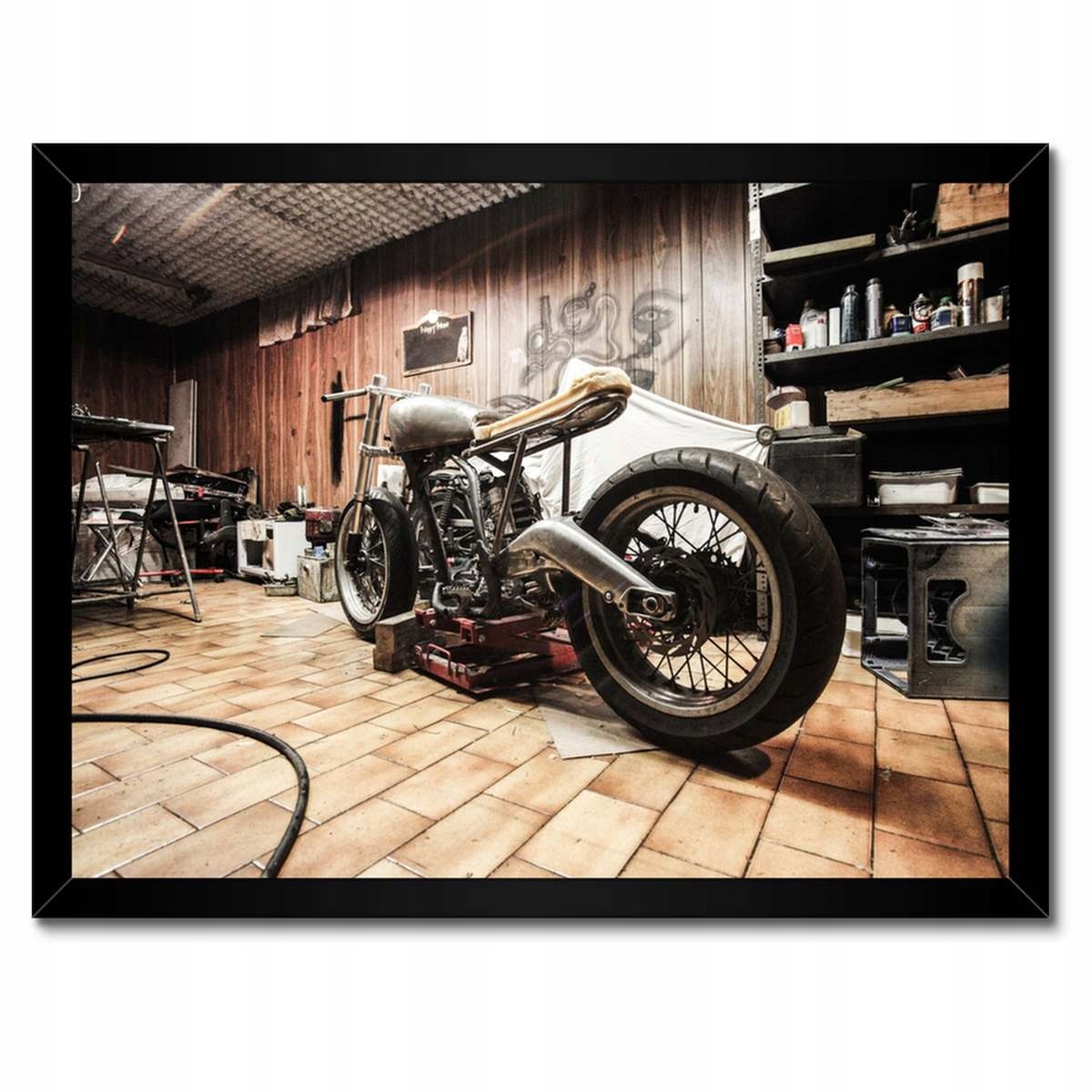 Plakáty v rámu 40x30 Renovace motocyklu