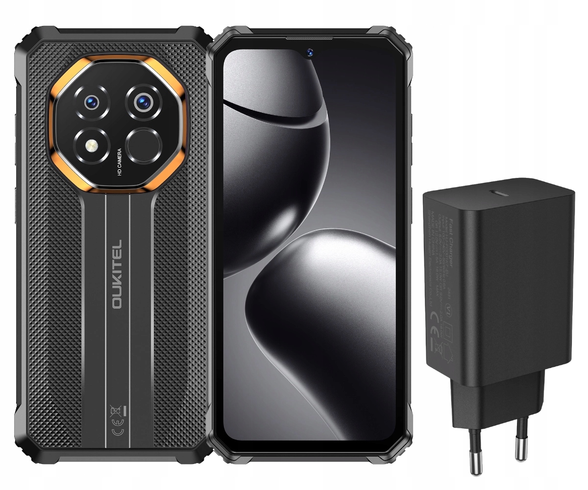 Smartfon Oukitel G7 5G 8GB 256GB 6,52" 10600mAh 64MP Czarny Ładowarka 18W