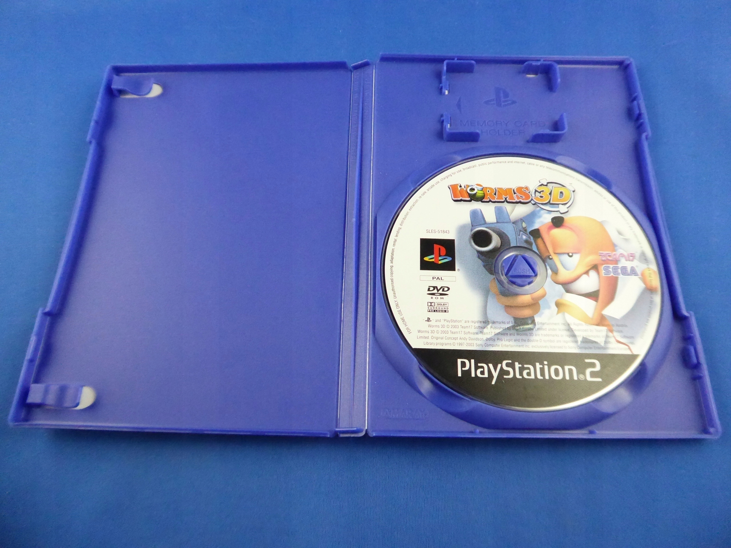 WORMS 3D płyta bdb+ PS2 Platforma Sony PlayStation 2 (PS2)