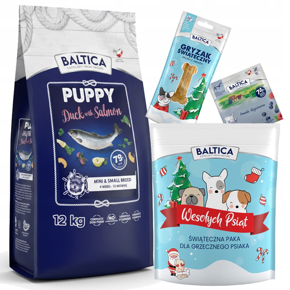 Levně Baltica Puppy Duck & Salmon Pro Štěňata Losos A Kachna 12 Kg Malé Xs/s