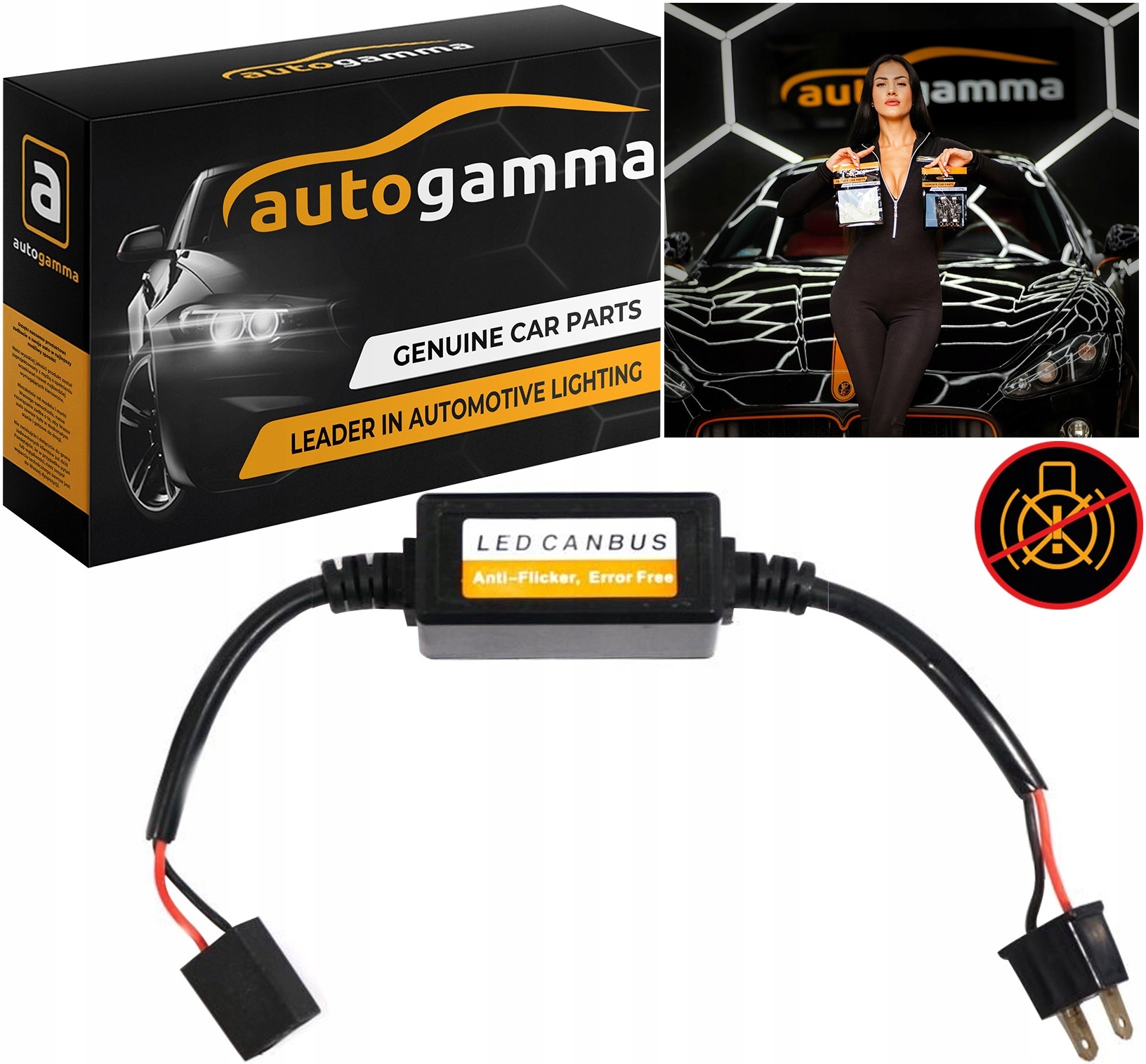 Dekoder Filtr Rezystor LED Błąd Spalonej Żarówki Canbus H7