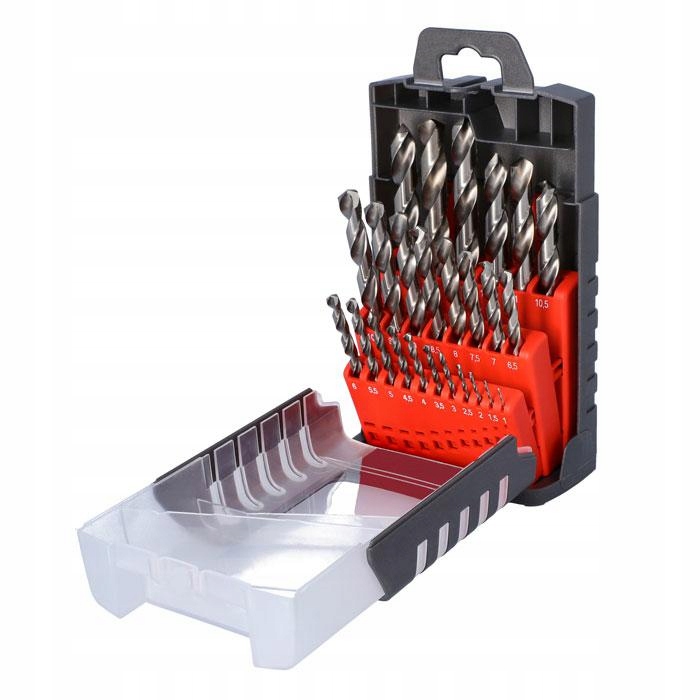 Fish Tools Zestaw Wierteł Do Metalu 25 Szt. DIN338