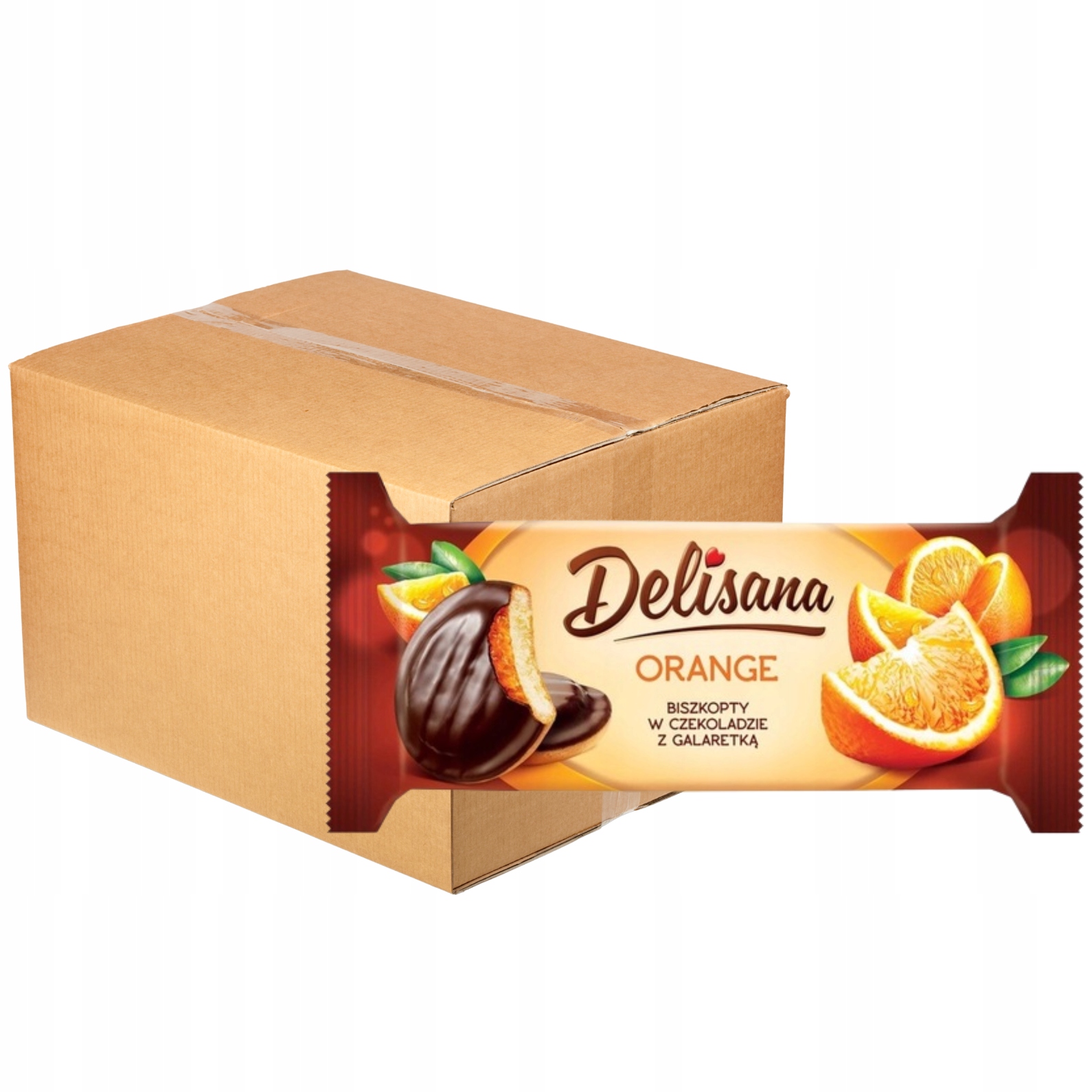 Levně Delisana Sušenky s pomerančovým želé 135 g x 28 kusů