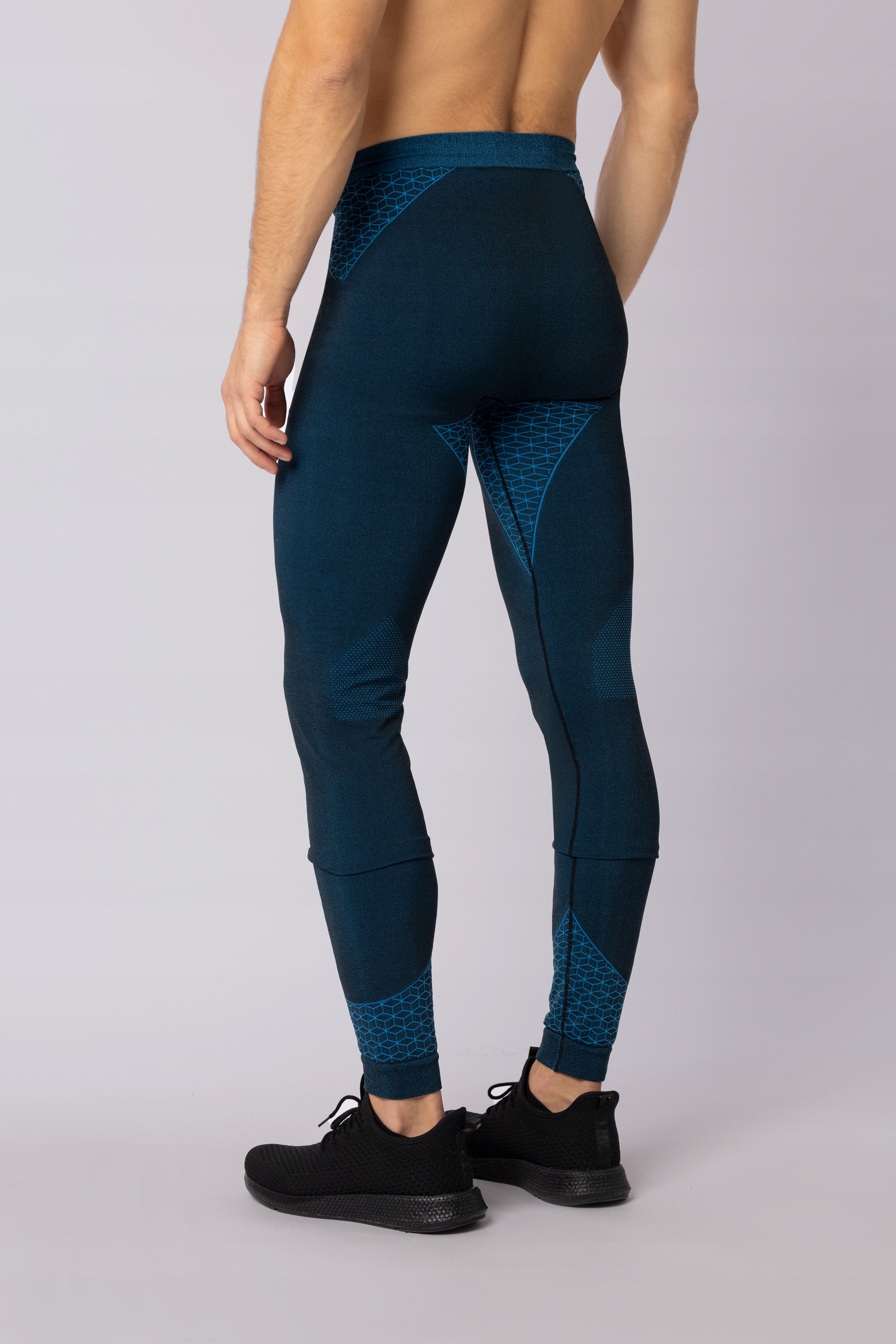 SPAIO Legginsy MOTOCYKLOWE NILIT BREEZE czarno niebieskie chłodzące XL Model Nilit Breeze