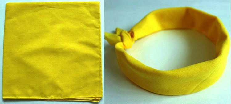 

Chustka Bandamka Apaszka Bandana Różne gł żółty c