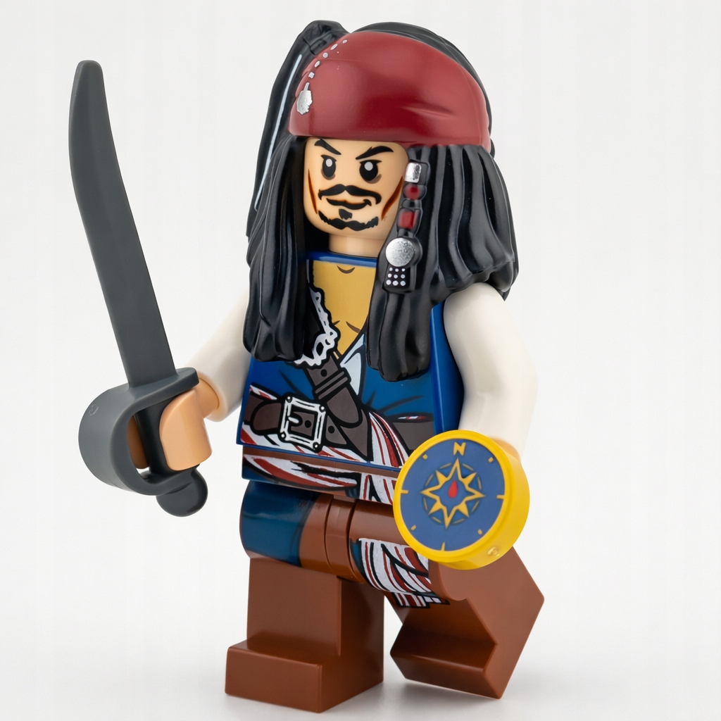 Nová Lego Figurka Piráti z Karibiku Captain Jack Sparrow poc001