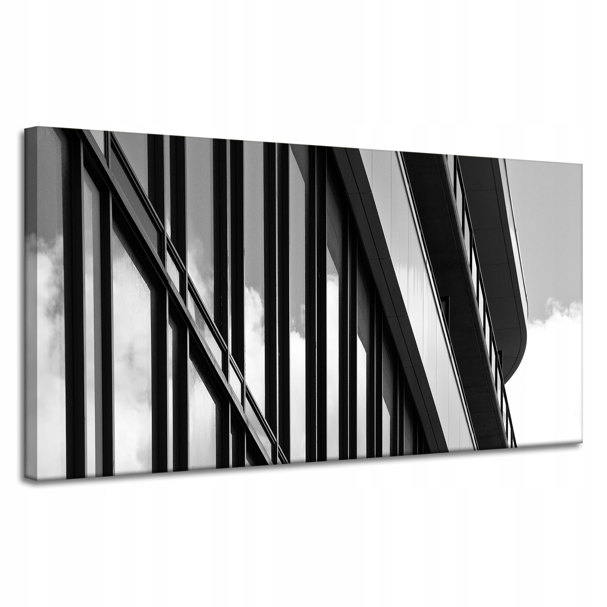 Obraz Canvas Černobílá skleněná budova 120x60