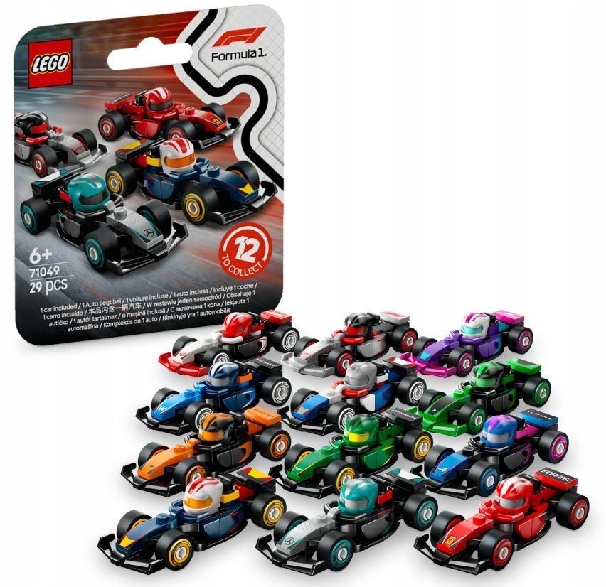 Lego Minibolidy Formule 1 71049 Sběratelské bolidy F1 komplet 12 kusů