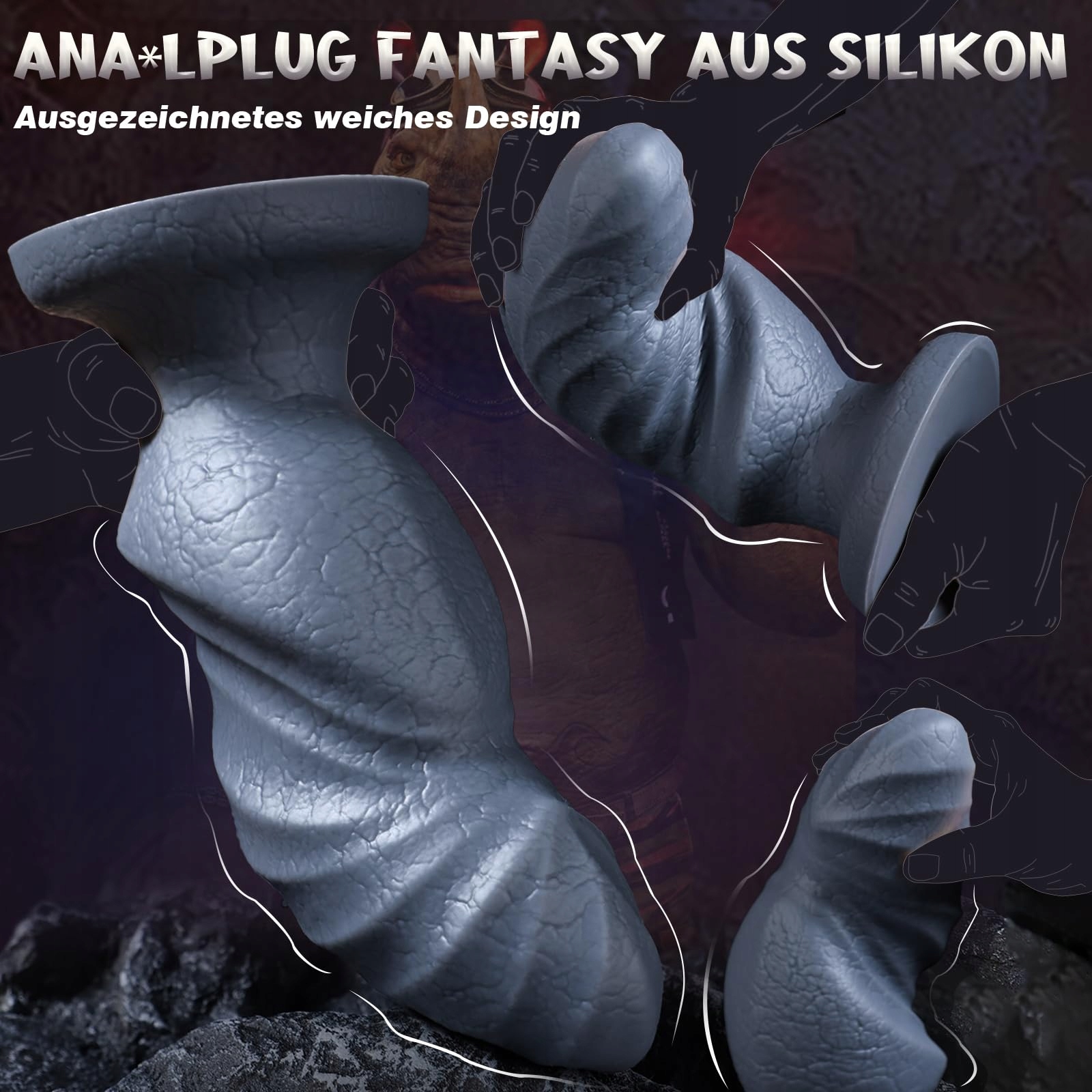 DICK Monsterdildo XXL Dildo Fantasy Tekstura Przyssawka Masaż Prostaty — miniatura 7