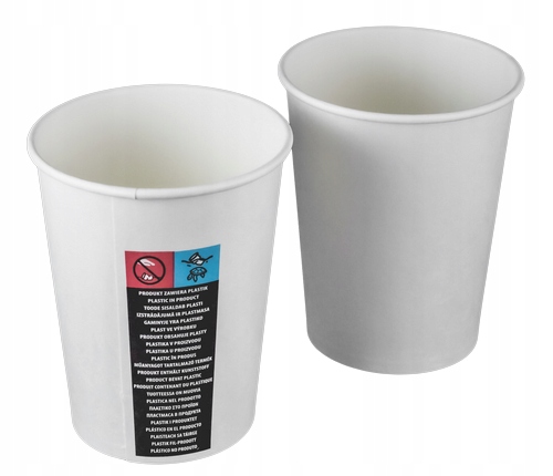 Kubki papierowe do kawy 50 szt 250 ml biały kubki papierowe do napojów Kod producenta 5873