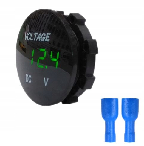 MIERNIK NAPIĘCIA VOLT DC 5V-48V DO ZABUDOWY Green