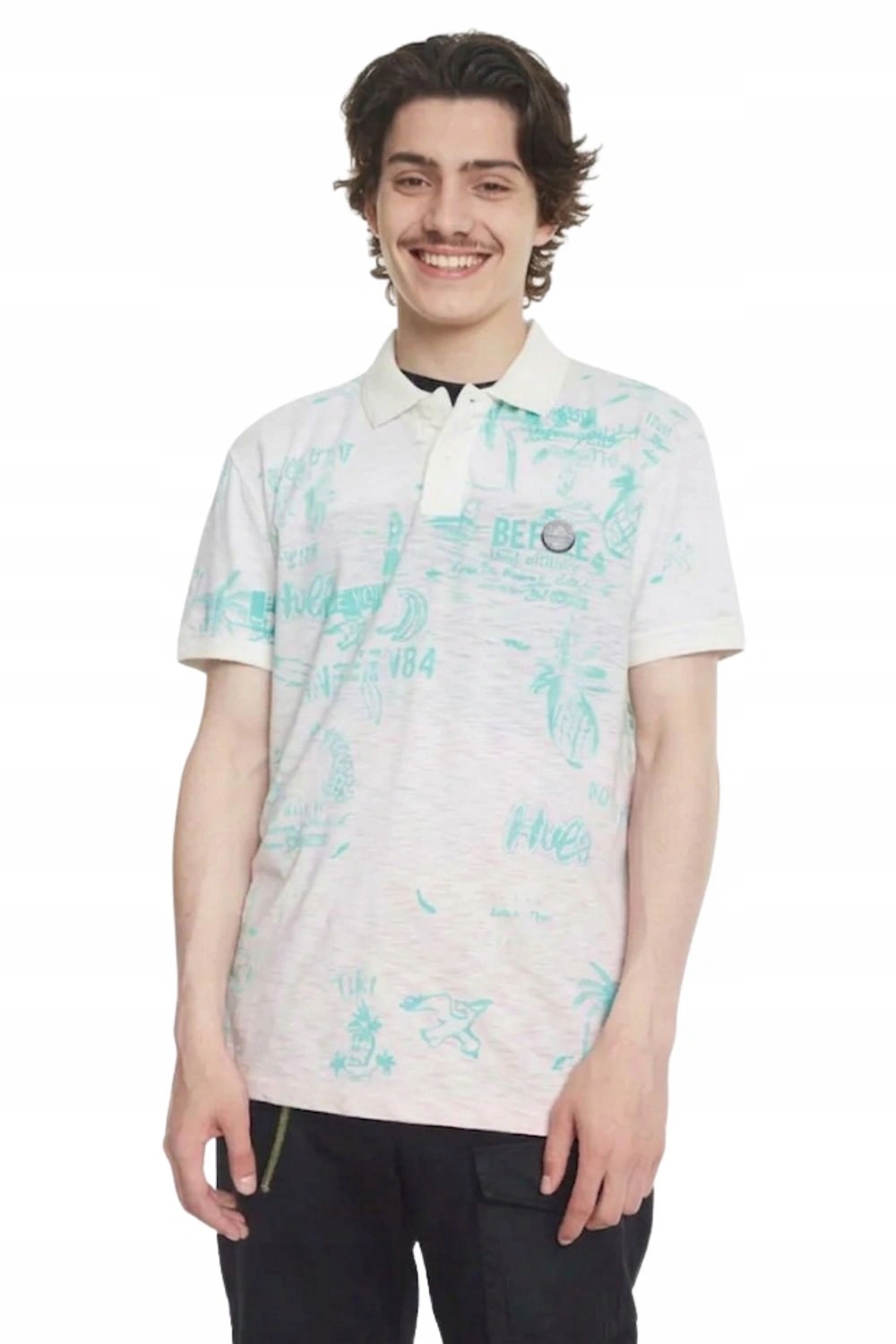 Tričko pánské Desigual Benjamin bavlněné s potiskem vel. XXL