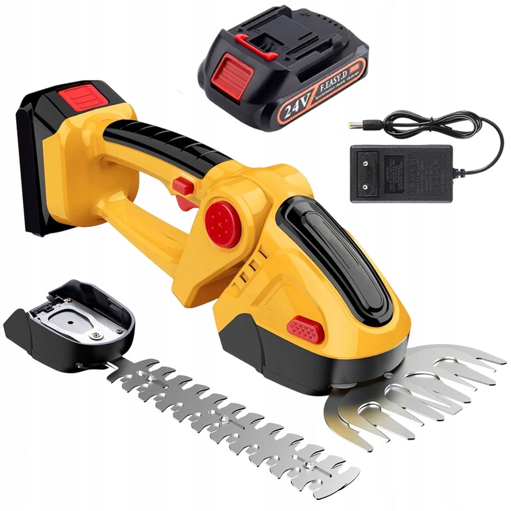 Akumulátorové nůžky na živý plot s nastavitelnou bezpečnostní rukojetí 500 W