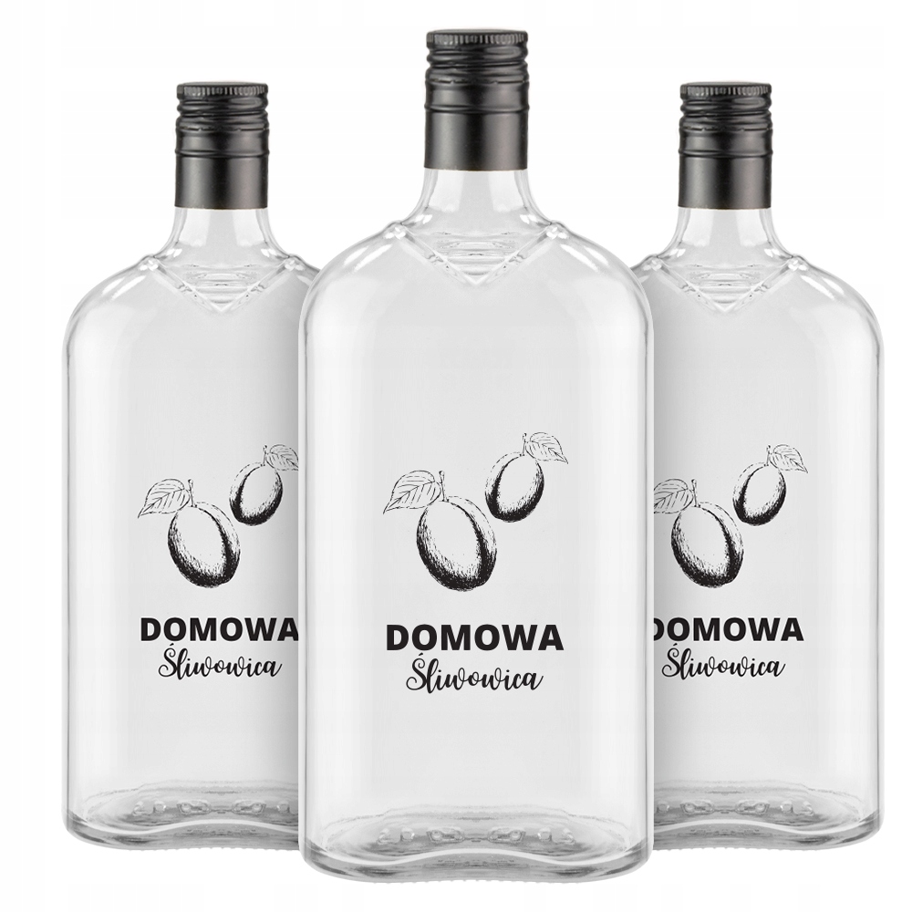 

10X Butelki Klasyk 500ml nadruk Domowa Śliwowica