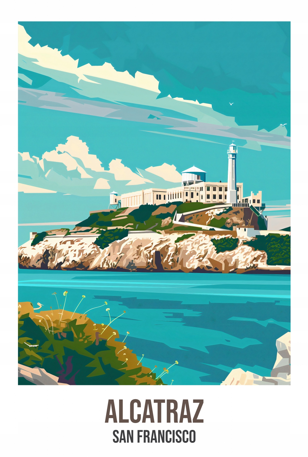 Plakát 67,5 x 100 cm Alcatraz