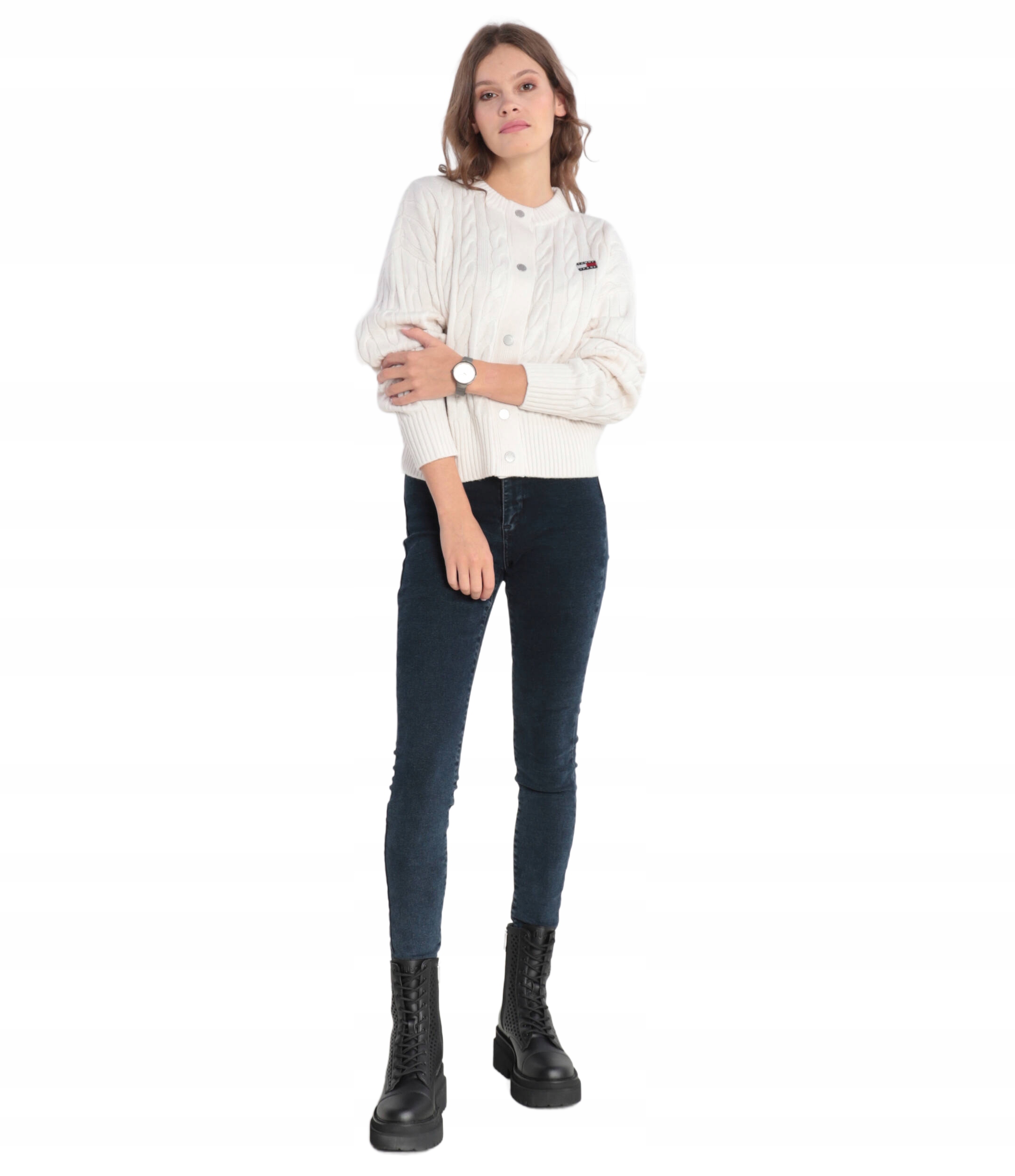 Tommy Jeans Modré Džíny Jednoduché Vysoký Pas Dámské 33/30 6BA