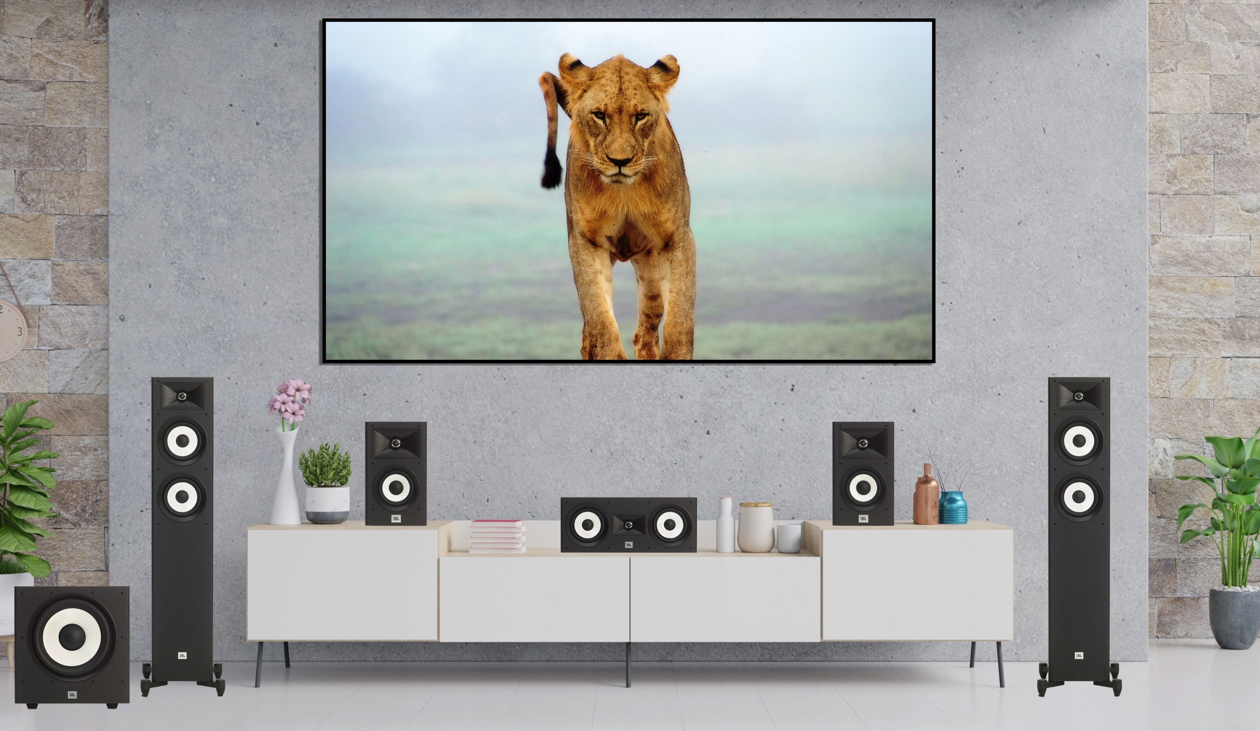 JBL STAGE A190 + A130 + A125C MOCNY I NAJLEPSZY ZESTAW KINA DOMOWEGO 5.0 Model Stage A190