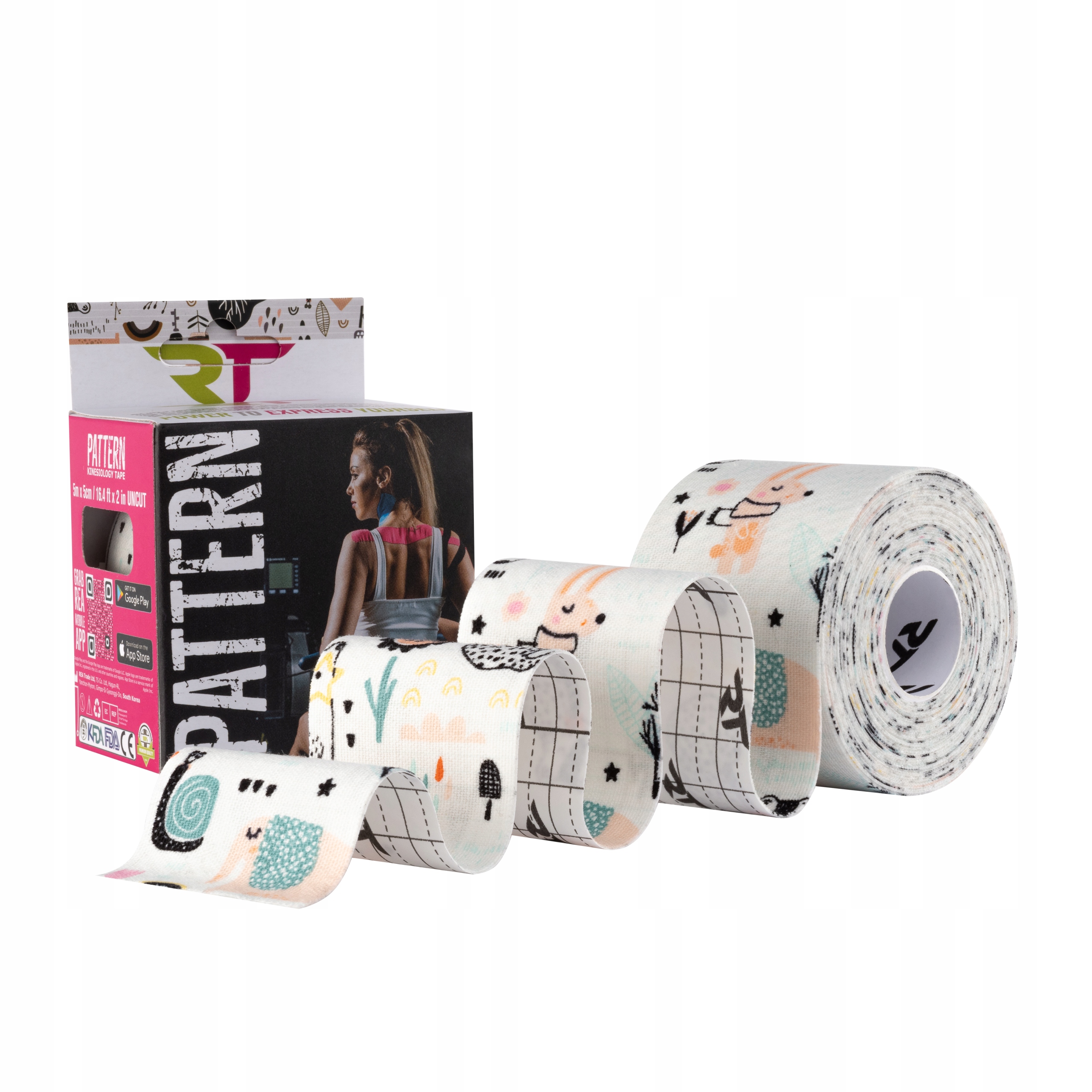 

Taśma Tejp Kinesiology Rea Tape Plastry Las