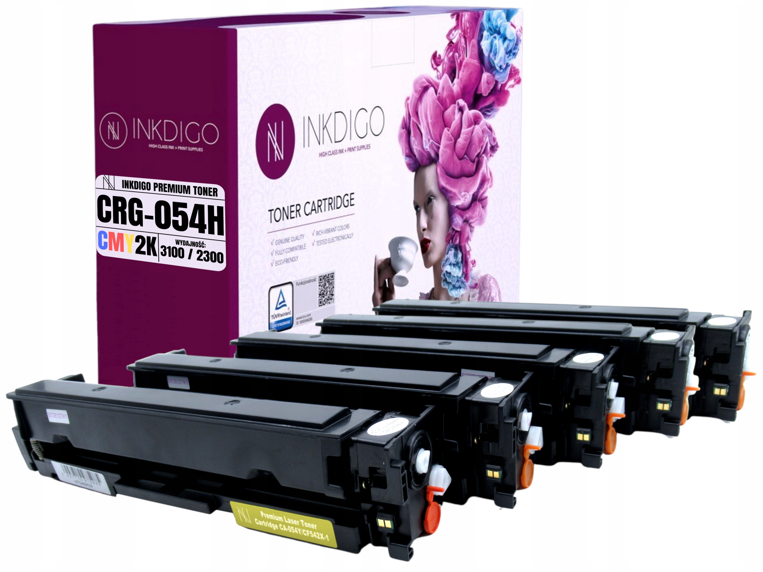 5x Toner do drukarki Canon I-Sensys CRG054 MF642Cdw MF643Cdw MF644Cdw