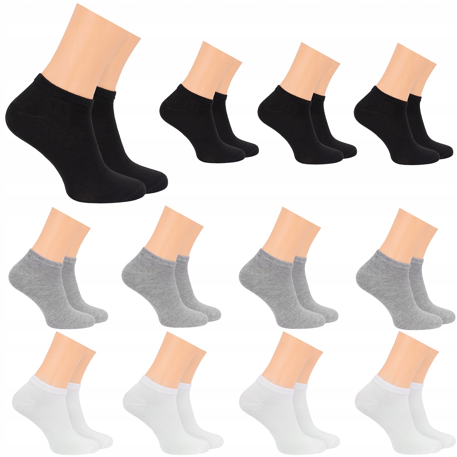 

12x Stopki Skarpetki Męskie Bawełniane MIX 39-42