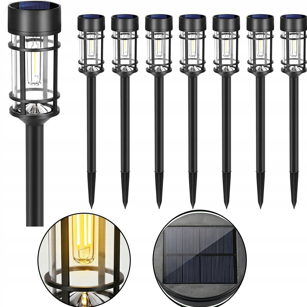 8ks Zahradní lampa, solární lampa, silniční lampa, Led zahradní osvětlení