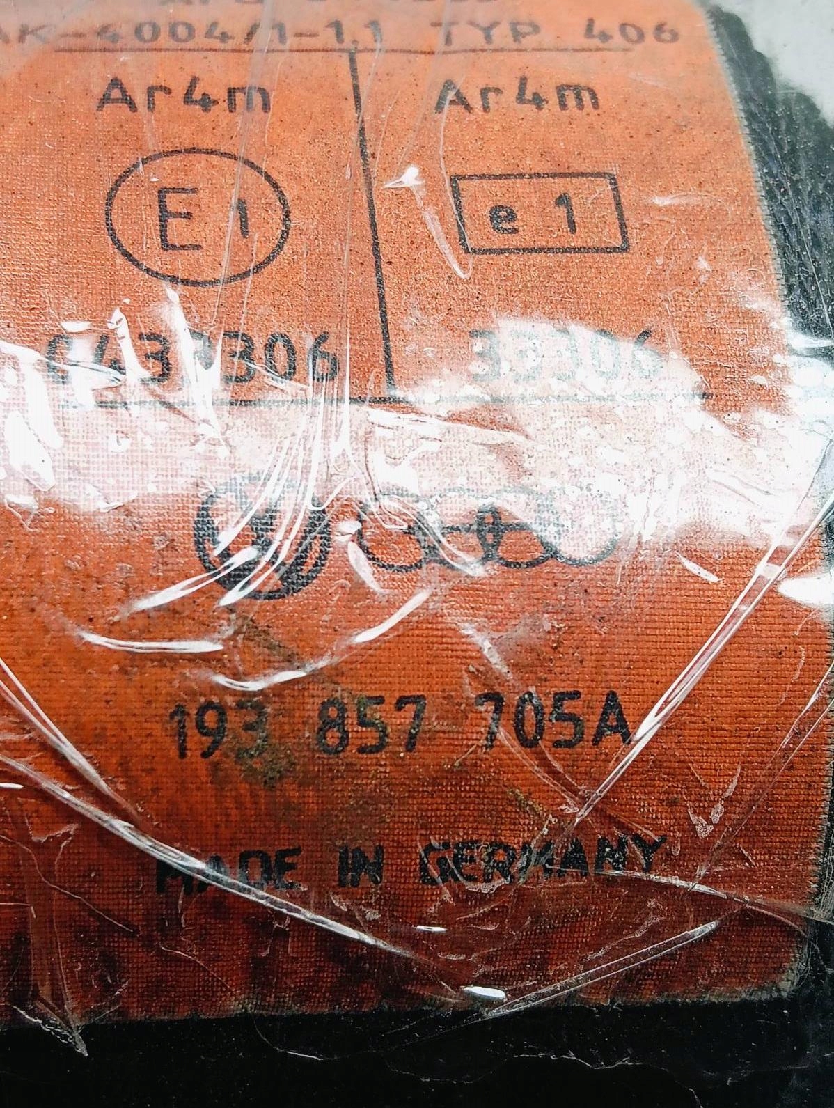 tension belt safety left front VW JETTA 88r 193857705A