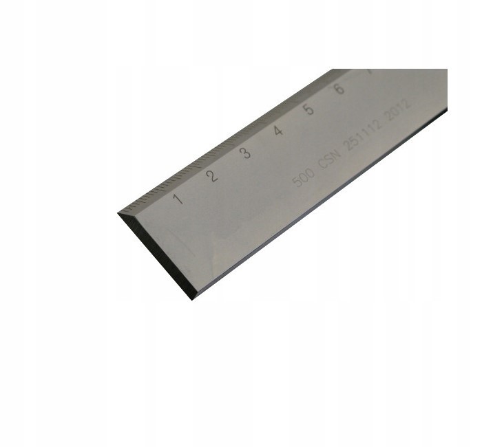 PRZYMIAR SZTYWNY ŚCIĘTY ZE SKALĄ 2000 x 40 x 8 mm Typ liniał