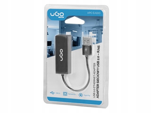 Szybka i stabilna KARTA SIECIOWA NA KABLU ADAPTER USB RJ45 (LAN) 100MB Producent uGo