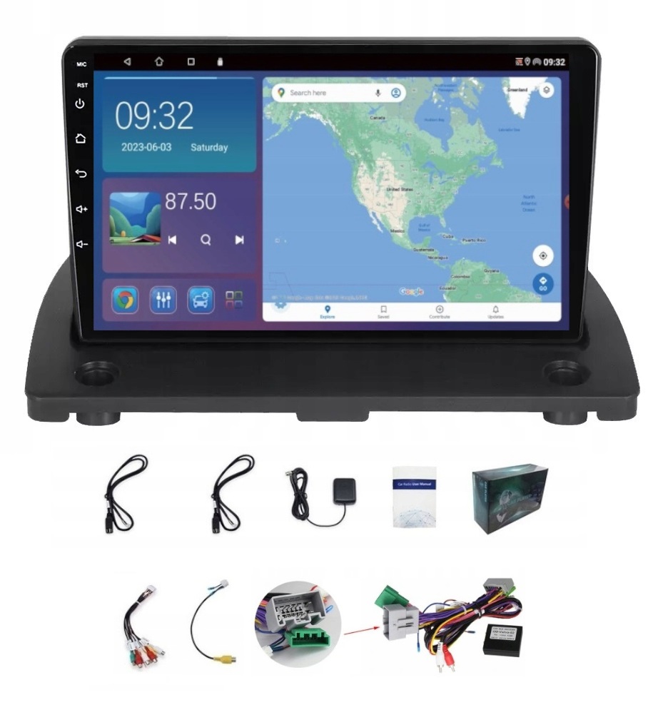 Gps Navigace Rádio Volvo XC90 2003-2013 Wifi Carplay Bt Usb 4GB 64GB