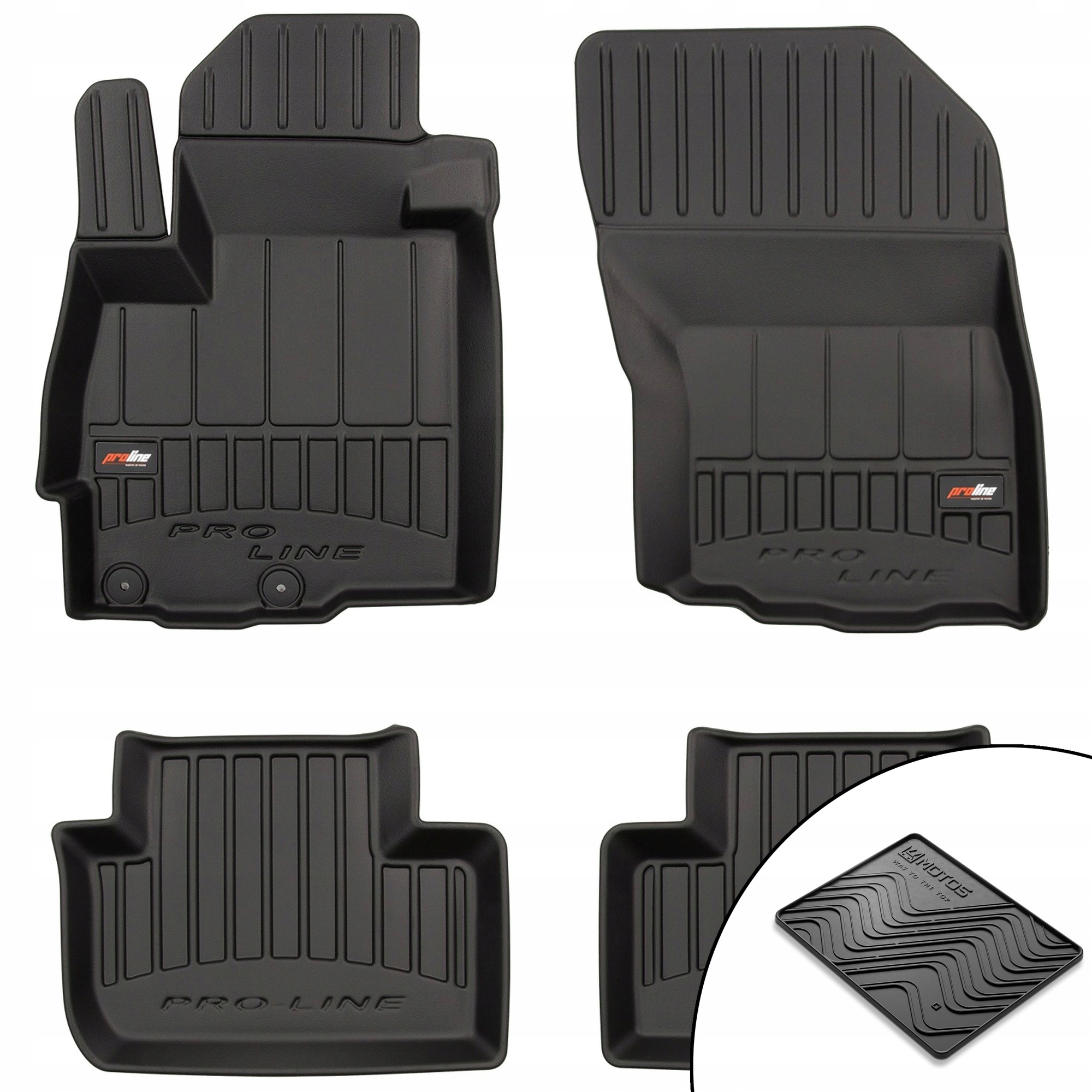 Gumové koberce 3D Citroen C4 Aircross 2012-2017 rohož bonus
