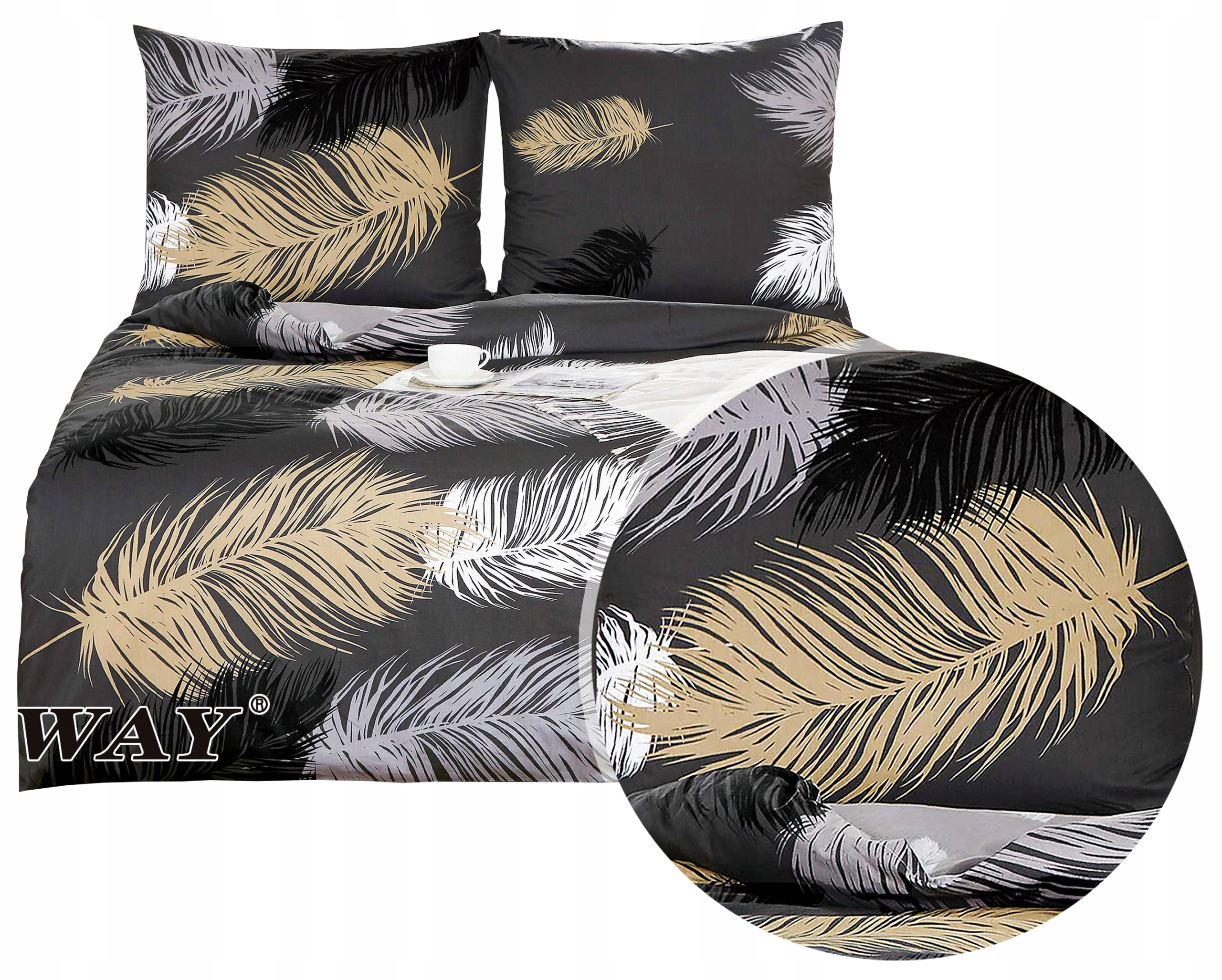 Pościel 160x200 satyna bawełniana Elway 4853 100% Bawełna Nowe