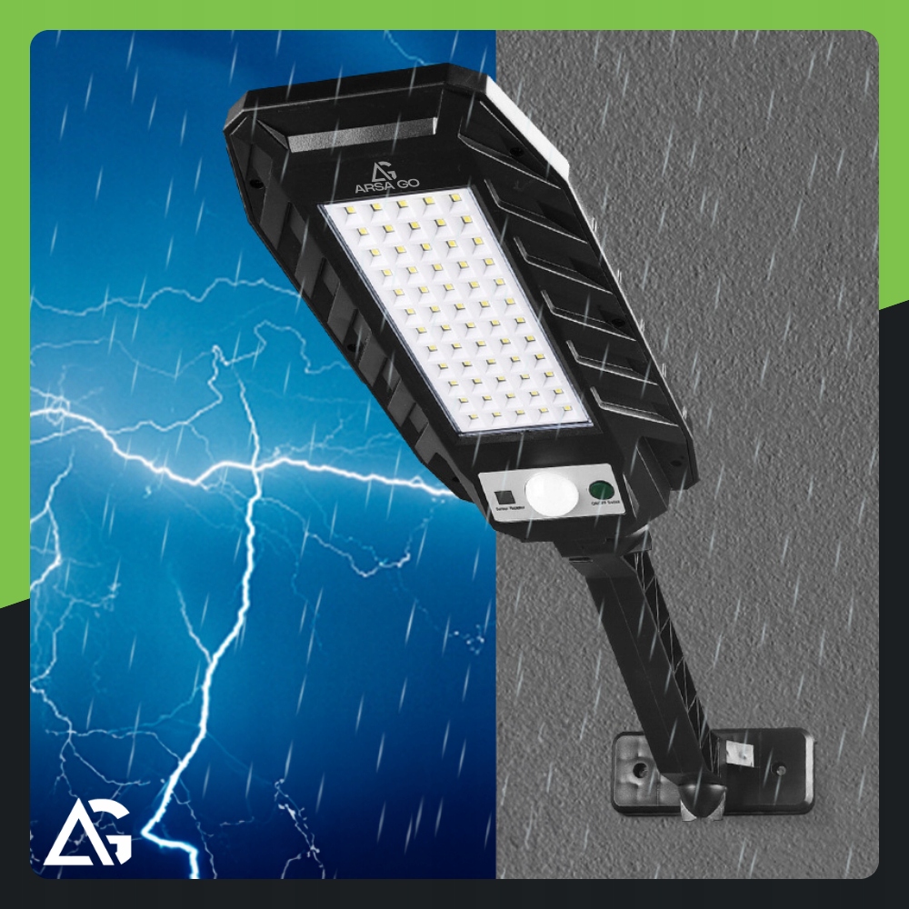 LAMPA SOLARNA OGRODOWA ZEWNĘTRZNA LED ULICZNA Z CZUJNIKIEM RUCHU ZMIERZCHU Długość 300 mm