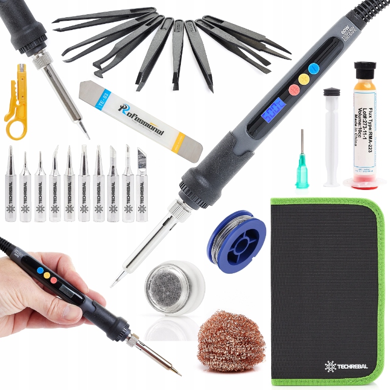 Přesná Hrotová Páječka 60 W S LCD Hroty 900 M, Sada Příslušenství