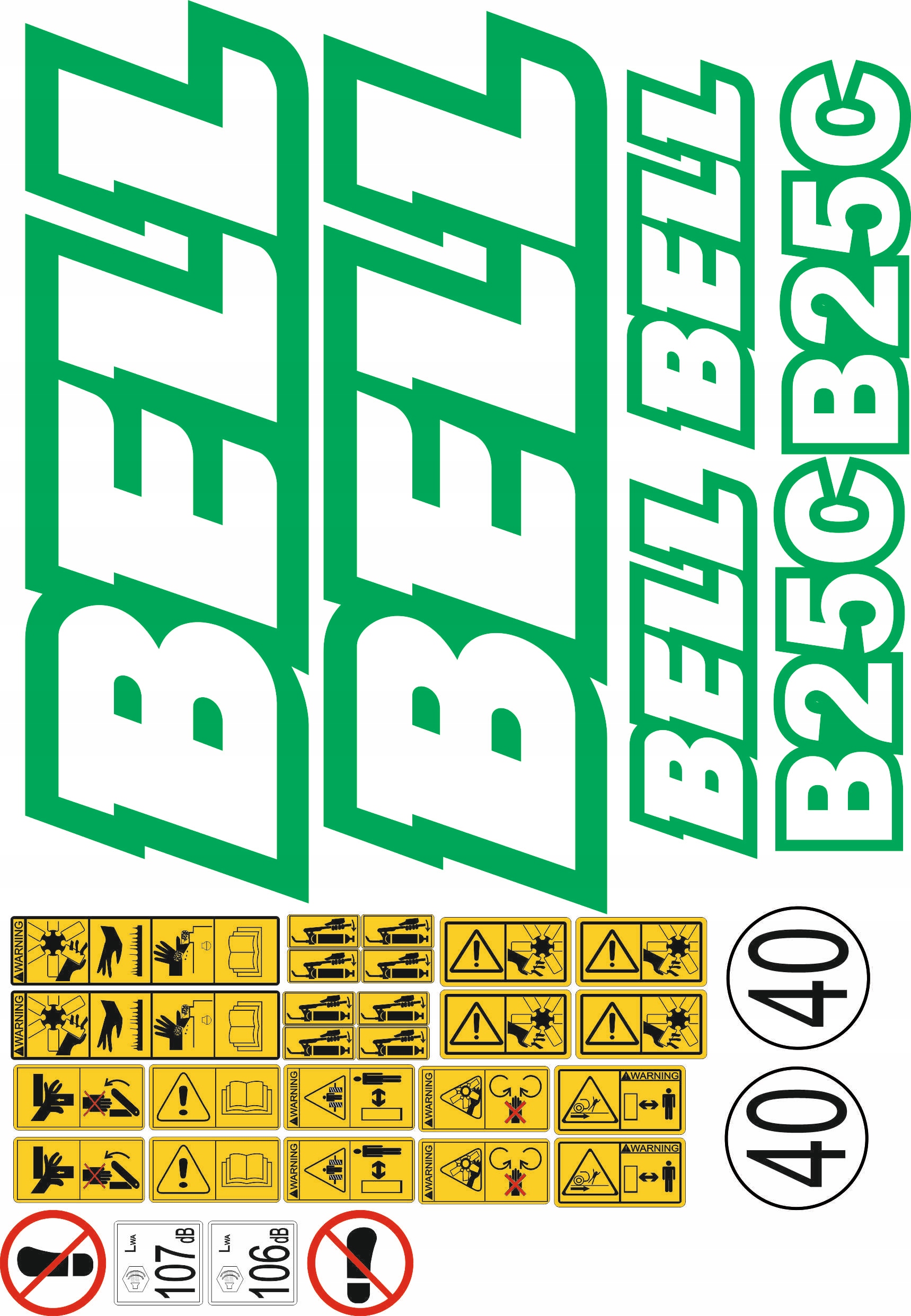 НАКЛЕЙКА ДЛЯ КАЖДОЙ МОДЕЛИ BELLD25