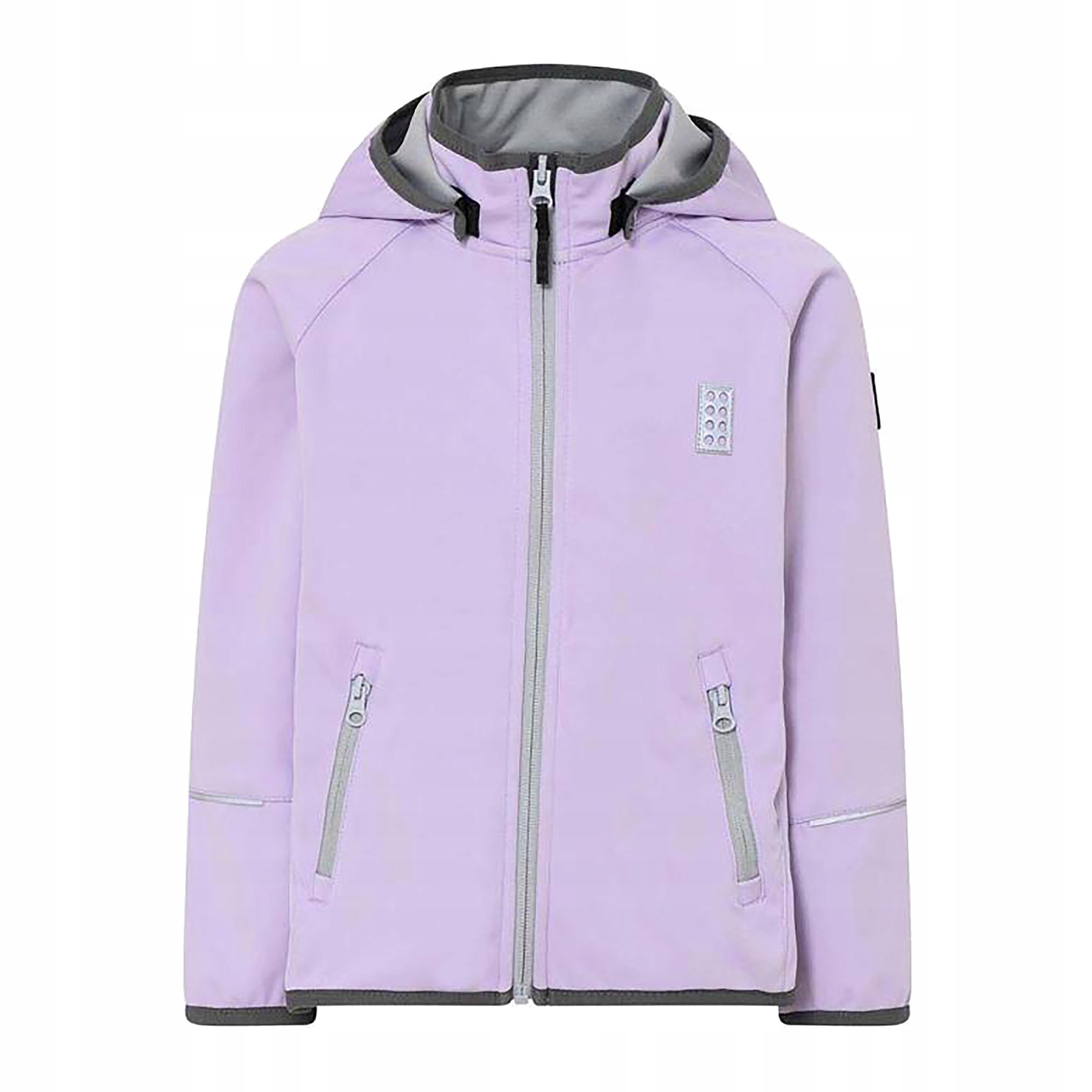 Kurtka softshell dziecięca Lego Lwsefrit 200 purple 122