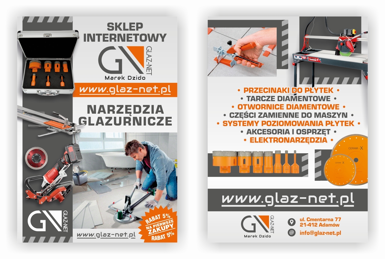 OTWORNICA DIAMENTOWA DO GRESU 55MM M14 CERAM-X Średnica 55 mm