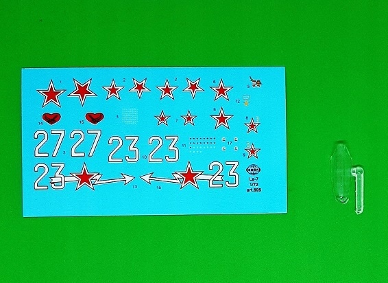 Model samolotu LA-7 ZESTAW: PODKŁAD, LAKIER+FARBY+WASH+TAŚMA MASKUJĄCA Rodzaj samoloty