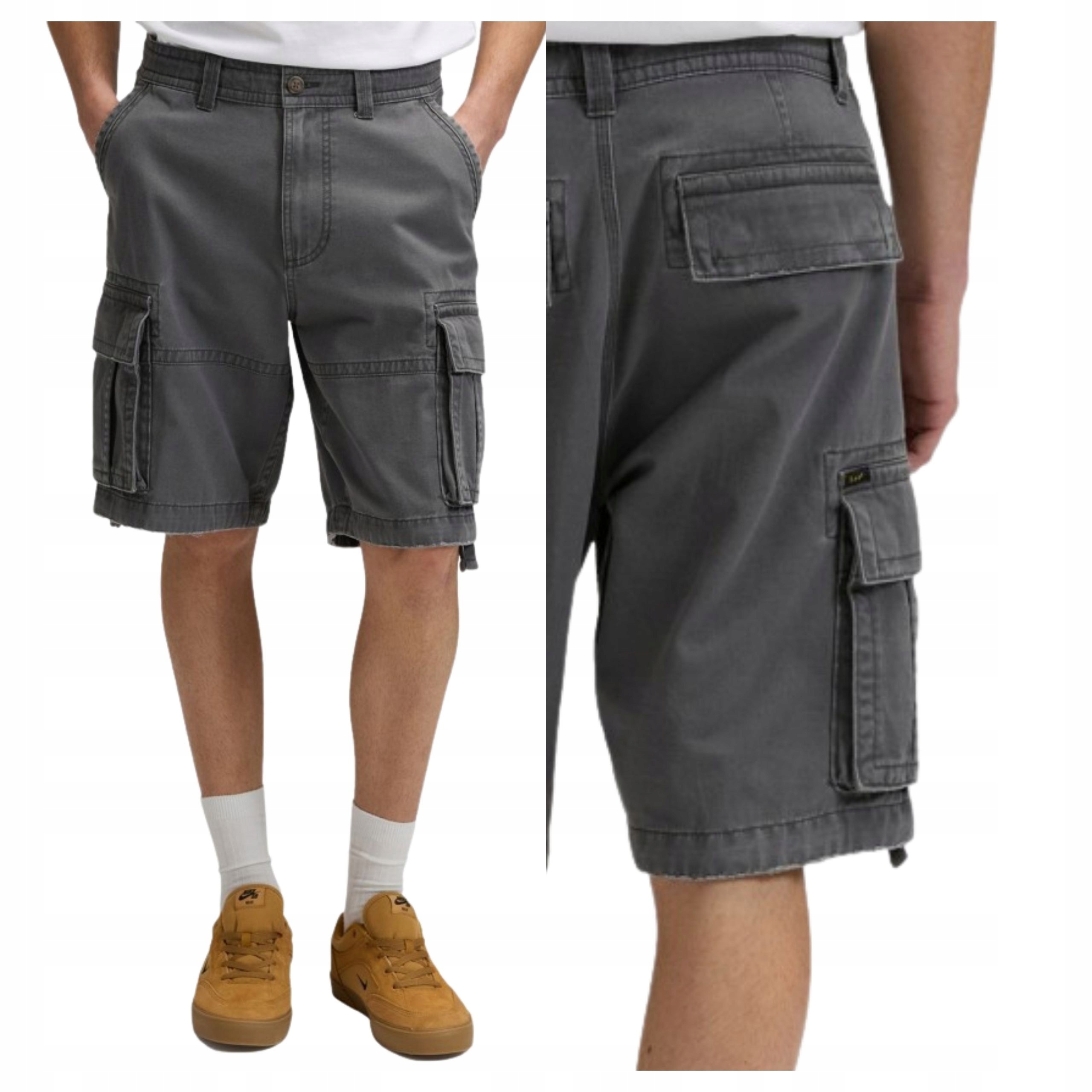 Pánské džínové kraťasy Lee Sierra Short šedé velikost W31